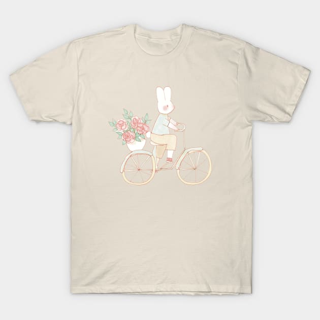 Cycling Bunny T-Shirt by Cati Daehnhardt